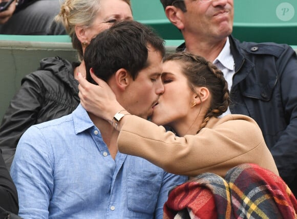 Laury Thillman et le chef Juan Arbelaez lors des Internationaux de France de tennis à Roland-Garros à Paris, France, le 29 mai 2016. Photo par Laurent Zabulon/ABACAPRESS.COM