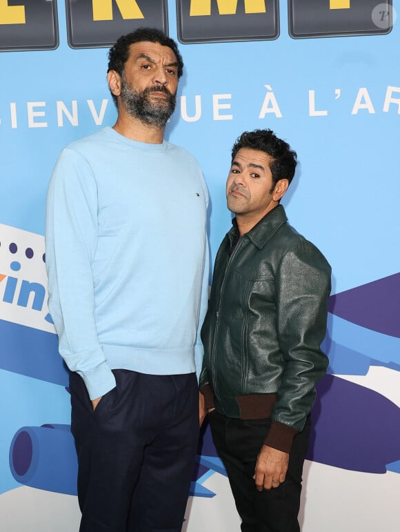 Ramzy Bedia et Jamel Debbouze - Avant-première du film "Terminal" au Cinéma Max Linder à Paris le 8 Avril 2024. © Coadic Guirec/Bestimage