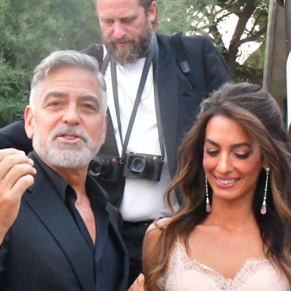 George Clooney et Amal à Venise.
