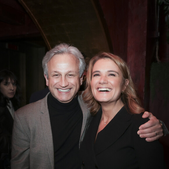Exclusif - Lionel Stan, Pascale De La Tour Du Pin - Personnalités à la soirée de lancement du livre de V.Benaïm "Il n'est pas celui que vous croyez", paru aux Editions Fayard, au Buddha-Bar à Paris. Le 7 février 2024 © Jack Tribeca / Bestimage 