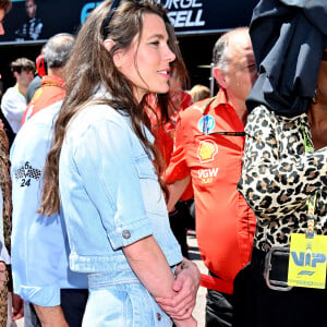 Charlotte Casiraghi durant la journée des qualifications du 81ème Grand Prix de Formule 1 de Monaco, le 25 mai 2024. © Bruno Bebert/Bestimage