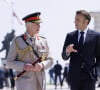 Lors des 80 ans du Débarquement.
Le roi Charles III d'Angleterre, Emmanuel Macron, président de la République française lors de la cérémonie franco-britannique au mémorial britannique de Ver-sur-mer, France, le 6 juin 2024, lors du 80ème anniversaire du débarquement. © Ian Vogler/MirrorPix/Bestimage 