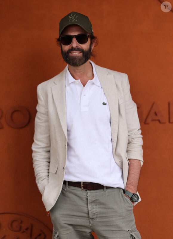 John Nollet - Célébrités dans les tribunes des Internationaux de France de tennis de Roland Garros 2024 à Paris le 8 juin 2024. © Jacovides-Moreau/Bestimage 