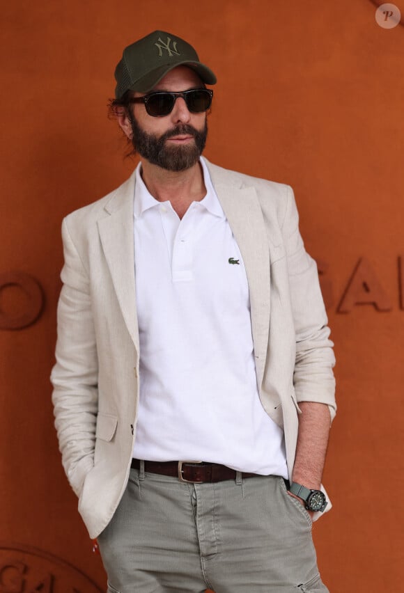 John Nollet - Célébrités dans les tribunes des Internationaux de France de tennis de Roland Garros 2024 à Paris le 8 juin 2024. © Jacovides-Moreau/Bestimage 