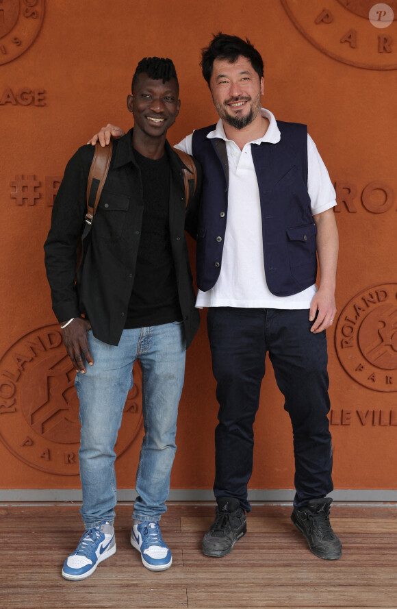 Pierre Sang - Célébrités dans les tribunes des Internationaux de France de tennis de Roland Garros 2024 à Paris le 8 juin 2024. © Jacovides-Moreau/Bestimage 