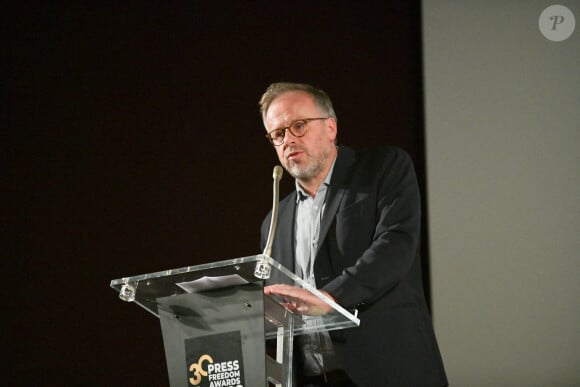 Christophe Deloire lors de la cérémonie de remise des RSF Press Freedom Awards 2022 en présence du Prix Nobel de la Paix Dmitry Muratov, au Gaumont Champs-Elysées, à Paris, le 12 décembre 2022. Jana Call me J/ABACAPRESS.COM