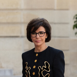 Le monde de la culture a également rendu hommage au journaliste, comme Rima Abdul Malak et Rachida Dati.
La ministre française de la Culture Rachida Dati arrive pour assister à un dîner d'État officiel dans le cadre de la visite d'État du président américain Joe Biden en France, au palais présidentiel de l'Élysée à Paris, le 8 juin 2024. Raphaël Lafargue/ABACAPRESS.COM