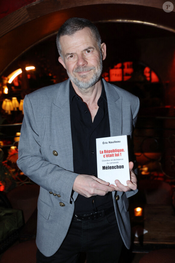 Eric Naulleau, qui a souvent eu des accrochages avec Christophe Deloire, a toutefois tenu à lui rendre hommage.
Eric Naulleau assiste au lancement de son livre "La République c'était lui !" au Buddha Bar à Paris le 28 mars 2024 à Paris. Jérôme Domine/ABACAPRESS.COM