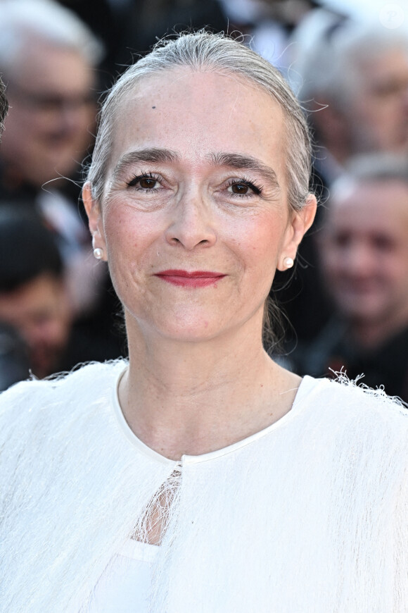 Delphine Ernotte sur le tapis rouge de la cérémonie de clôture du 77e Festival de Cannes au Palais des Festivals le 25 mai 2024. David Nivière/ABACAPRESS.COM