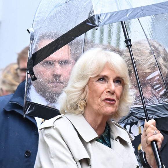 Camilla Parker Bowles, reine consort d'Angleterre, célèbre la littérature à Rye , le 16 mai 2024.