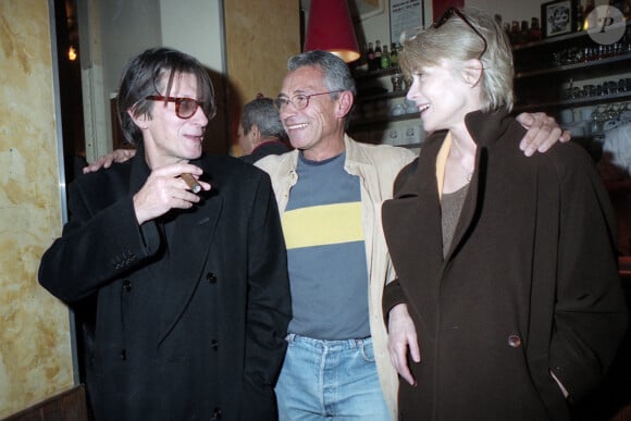 Jacques Dutronc, Jean-Marie Périer et Françoise Hardy, en 1990 © Jean-Claude Woestelandt / Bestimage