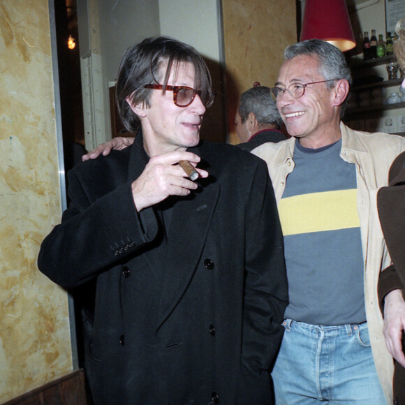 Jacques Dutronc, Jean-Marie Périer et Françoise Hardy, en 1990 © Jean-Claude Woestelandt / Bestimage