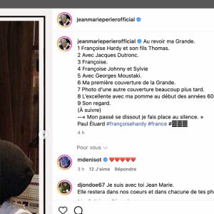 Jean-Marie Périer rend hommage à Françoise Hardy, son ex-compagne, disparue le mardi 11 juin 2024