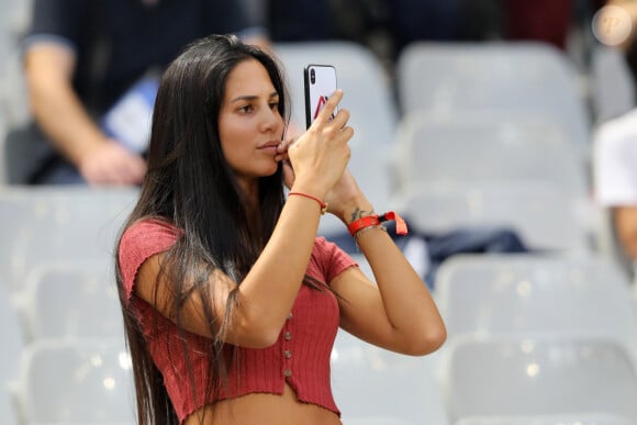 Marrion Areola (femme du gardien A.Areola) dans les tribunes lors de la Ligue des nations opposant la France aux Pays-Bas, au Stade de France, à Saint-Denis, Seine Saint-Denis, France, le 9 septembre 2018. La France a gagné 2-1. © Cyril Moreau/Bestimage 