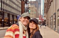 Jean-Luc Reichmann et sa compagne Nathalie Lecoultre coincés à Miami à cause de la météo, comme ils le révèlent sur Instagram.