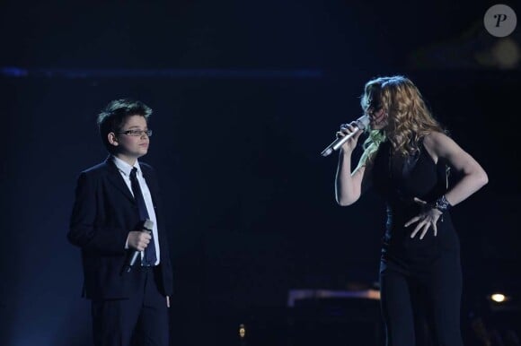 Lara Fabian et Christian Imparato lors de la finale d'Io Canto, le 20 mars 2010 !