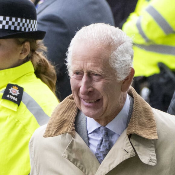 Le roi Charles III d'Angleterre au Lady Day du premier jour du Derby d'Epsom à Epsom Downs, Royaume Uni, le 31 mai 2024. © GoffPhotos/Bestimage