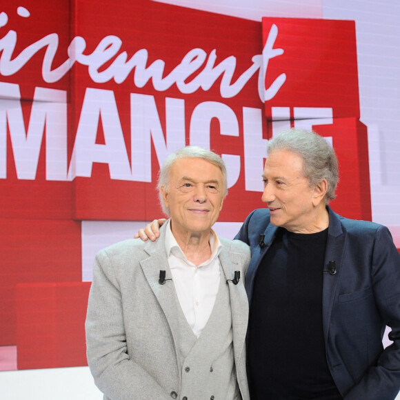 Exclusif - Salvatore Adamo et Michel Drucker - Enregistrement de l'émission "Vivement dimanche" au Studio Gabriel à Paris, présentée par M.Drucker et diffusée le 16 juin sur France 3 © Guillaume Gaffiot / Bestimage 