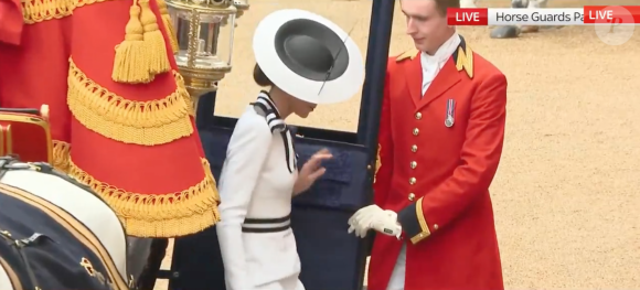 La prince de Galles était sublime dans une tenue blanche
Kate Middleton à "Trooping the Colour" le 15 juin 2024