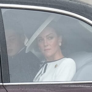 Catherine (Kate) Middleton, princesse de Galles, arrive au palais de Buckingham pour Trooping the Color à Londres, Royaume Uni, le 15 juin 2024. © Julien Burton/Bestimage