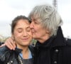 Izia Higelin a perdu son père Jacques il y a quelques années.
Jacques Higelin et sa fille Izïa manifestent au Trocadéro de Paris. @Ammar Abd Rabbo/ABACAPRESS.COM