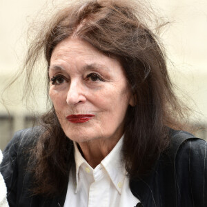 Anouk Aimée - Mariage de Claude Lelouch à la mairie du 18ème à Paris. Le 17 juin 2023