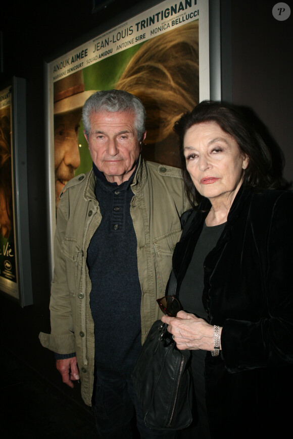 Anouk Aimée et Claude Lelouch à l'avant première du film "Les plus belles années d'une vie" au cinéma des Cinéastes à Paris, France, le 21 mai 2019. © JLPPA/Bestimage 