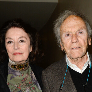 Anouk Aimée et Jean-Louis Trintignant - People à la projection du film "Un homme et une femme" en version restaurée, pour fêter les 50 ans du film ainsi que les 13 ans de Sophie Dulac Distribution au cinéma L'Arlequin, à Paris, le 6 novembre 2016. © Coadic Guirec/Bestimage 