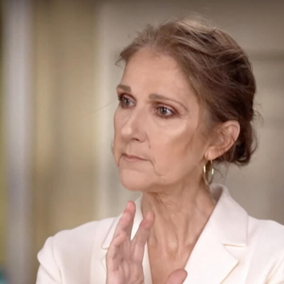 Céline Dion lors d'une interview.