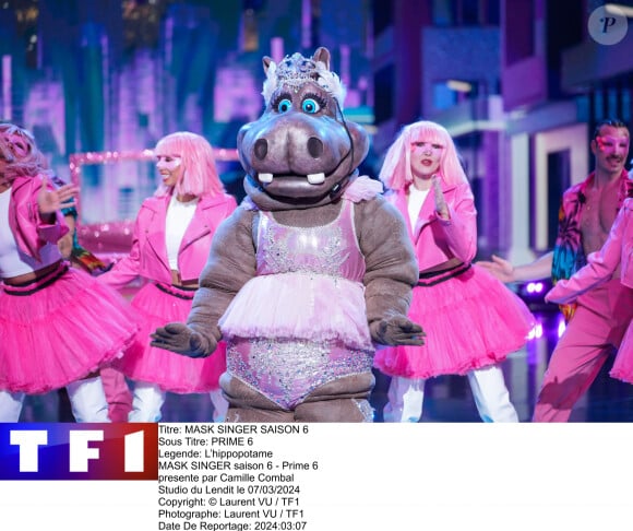 Photo officielle de l'Hippopotame de "Mask Singer 2024"