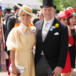 Zara et Mike Tindall - La famille royale d'Angleterre aux courses hippiques "Royal Ascot 2024" à Ascot 