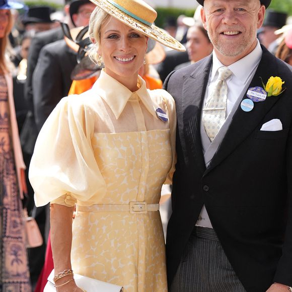 Zara et Mike Tindall - La famille royale d'Angleterre aux courses hippiques "Royal Ascot 2024" à Ascot 