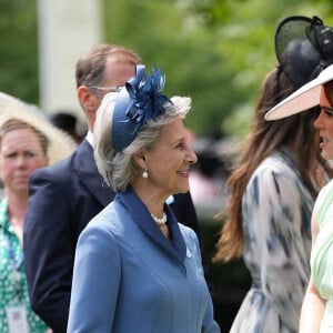 Eugenie d'York et Birgitte, duchesse de Gloucester - La famille royale d'Angleterre aux courses hippiques "Royal Ascot 2024" à Ascot 