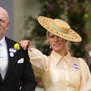 Zara et Mike Tindall - La famille royale d'Angleterre aux courses hippiques "Royal Ascot 2024" à Ascot 