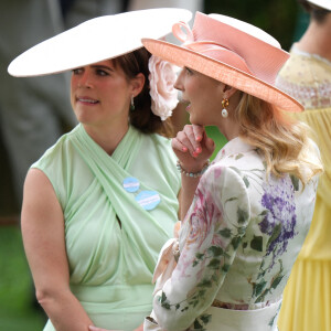 Lady Gabriella Windsor et Eugenie d'York - La famille royale d'Angleterre aux courses hippiques "Royal Ascot 2024" à Ascot 