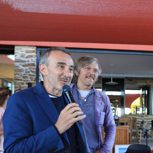 Exclusif - Élie Semoun, Pascal Demolon, Vincent Doerr (Directeur Général du festival et Fondateur) - Le jury présidé par Isild_le_Besco avec entre autres E.Semoun, B.Solo, P.Demolon, et V.Giocante s'est retrouvé dans une sublime villa surplombant la mer. © Franz Chavaroche / Bestimage 