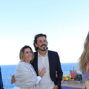 Exclusif - Élie Semoun, Vahina Giocante et son fiancé François Chopard, Isild Le Besco (présidente du jury) - Le jury présidé par Isild_le_Besco avec entre autres E.Semoun, B.Solo, P.Demolon, et V.Giocante s'est retrouvé dans une sublime villa surplombant la mer. © Franz Chavaroche / Bestimage 