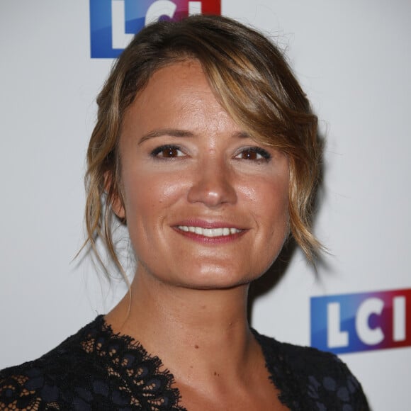 Pascale de La Tour du Pin lors du photocall de la conférence de rentrée de la chaine LCI à Boulogne Billancourt le 30 août 2017. © Christophe Aubert via Bestimage