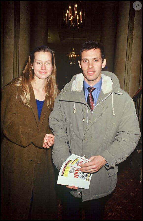 Luana et Paul Belmondo en 1992 à Paris.