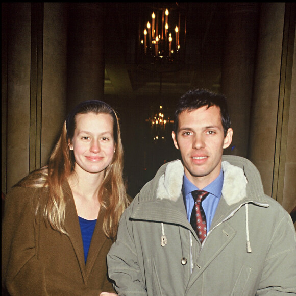 Luana et Paul Belmondo en 1992 à Paris.