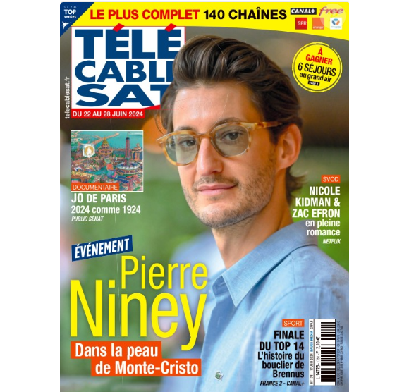 Une du magazine "Télé Câble Sat" du 17 juin