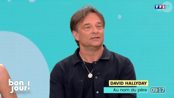 David Hallyday a été l'invité de Bruce Toussaint dans "Bonjour !" sur TF1
David Hallyday sur le plateau de "Bonjour !"
