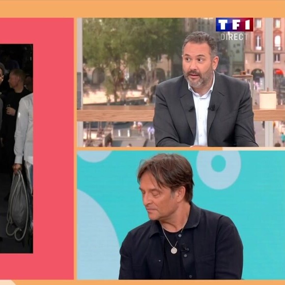 Bruce Toussaint l'a interrogé sur le biopic en préparation sur Johnny Hallyday
David Hallyday sur le plateau de "Bonjour !"