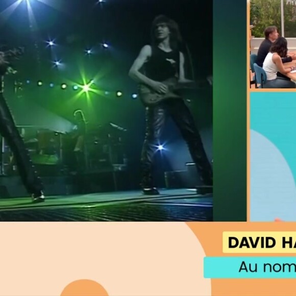 Le chanteur n'a pas été sollicité pour ce projet de biopic sur Johnny Hallyday
David Hallyday sur le plateau de "Bonjour !"