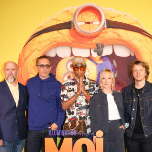 Joey King, Gad Elmaleh, Pharrell Williams, Audrey Lamy, Alex Lutz - Avant-première du film "Moi, moche et méchant 4" au Grand Rex à Paris le 23 juin 2024. © Coadic Guirec / Bestimage  Premiere of the movie "Despicable Me 4" at Grand Rex in Paris on 23/06/2024 