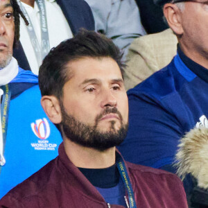 Avant d'entamer un été chargé, l'animateur s'octroie quelques jours de repos à Saint-Tropez avec sa famille.
Christophe Beaugrand - People des les tribunes de la coupe du Monde de Rugby France 2023 - Match de quart de finale "France-Afrique du Sud (28-29)" au Stade de France à Saint-Denis 15 octobre 2023. © Moreau-Jacovides/Bestimage