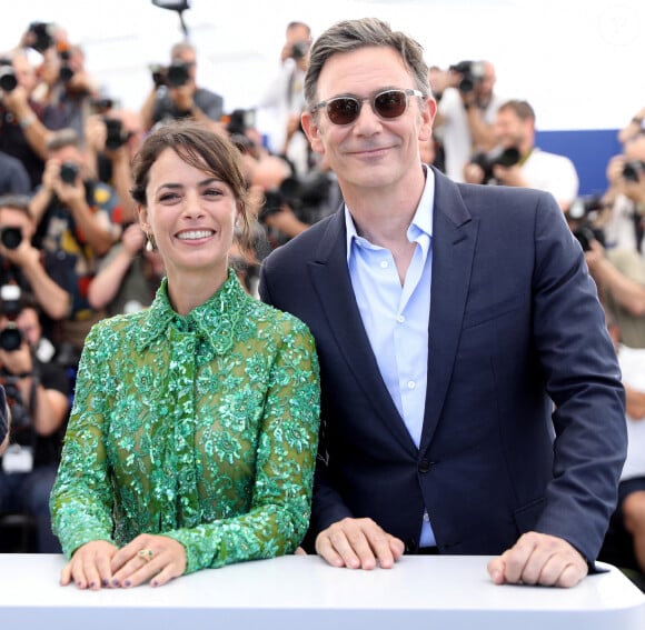 Bérénice Bejo, Michel Hazanavicius - Photocall du film "Coupez ! (Final Cut )" lors du 75e festival annuel du film de Cannes au Palais des Festivals le 18 mai 2022 à Cannes, France. © Dominique Jacovides/Bestimage 