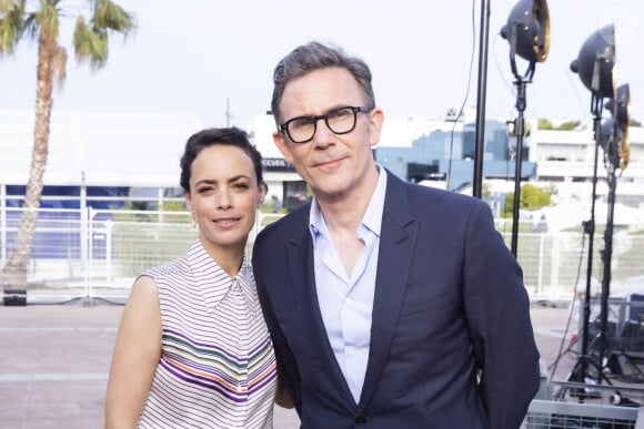 Michel Hazanavicius, Bérénice Bejo sur le plateau de l'émission "Spéciale Cannes", présentée par D.Burki et diffusée sur Culture Box, lors du 75ème Festival Internationale du Film de Cannes. Le 18 mai 2022 © Jack Tribeca / Bestimage 