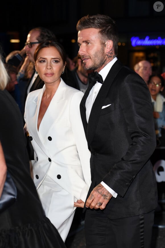 Pour cet anniversaire, le couple a décidé de recréer certains souvenirs. 
Victoria Beckham - David Beckham - Soirée "GQ Men of the Year" Awards à Londres le 3 septembre 2019.