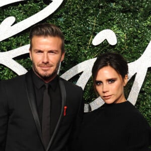 Les amoureux ont traversé de nombreuses épreuves ensemble. 
Victoria Beckham, David Beckham - Cérémonie "The British Fashion Awards" 2014 à Londres, le 1er décembre 2014.
